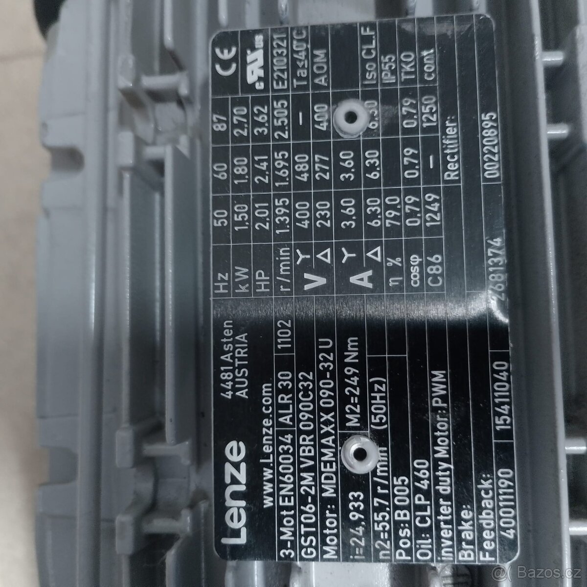 Elektromotor s převodovkou - 2