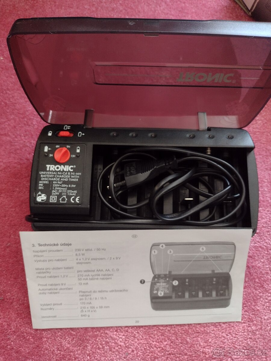 NABIJECKA BATERIÍ TRONIC - 2