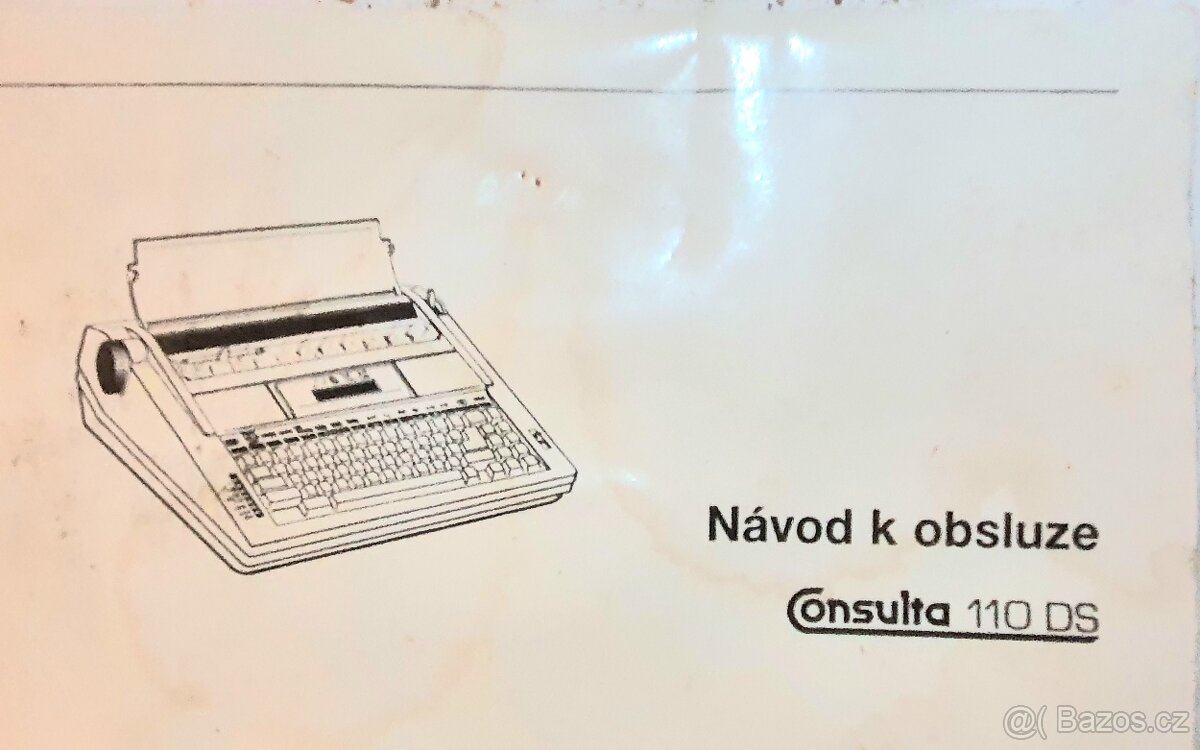 Prodám el. psací stroj CONSULTA Gabriele 110 - 2