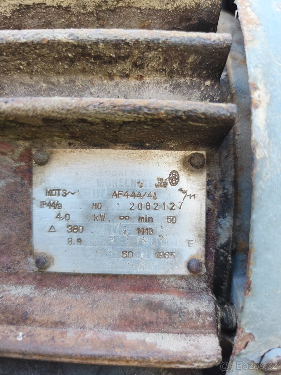 El.motor 4kW/1440 otáček - 2