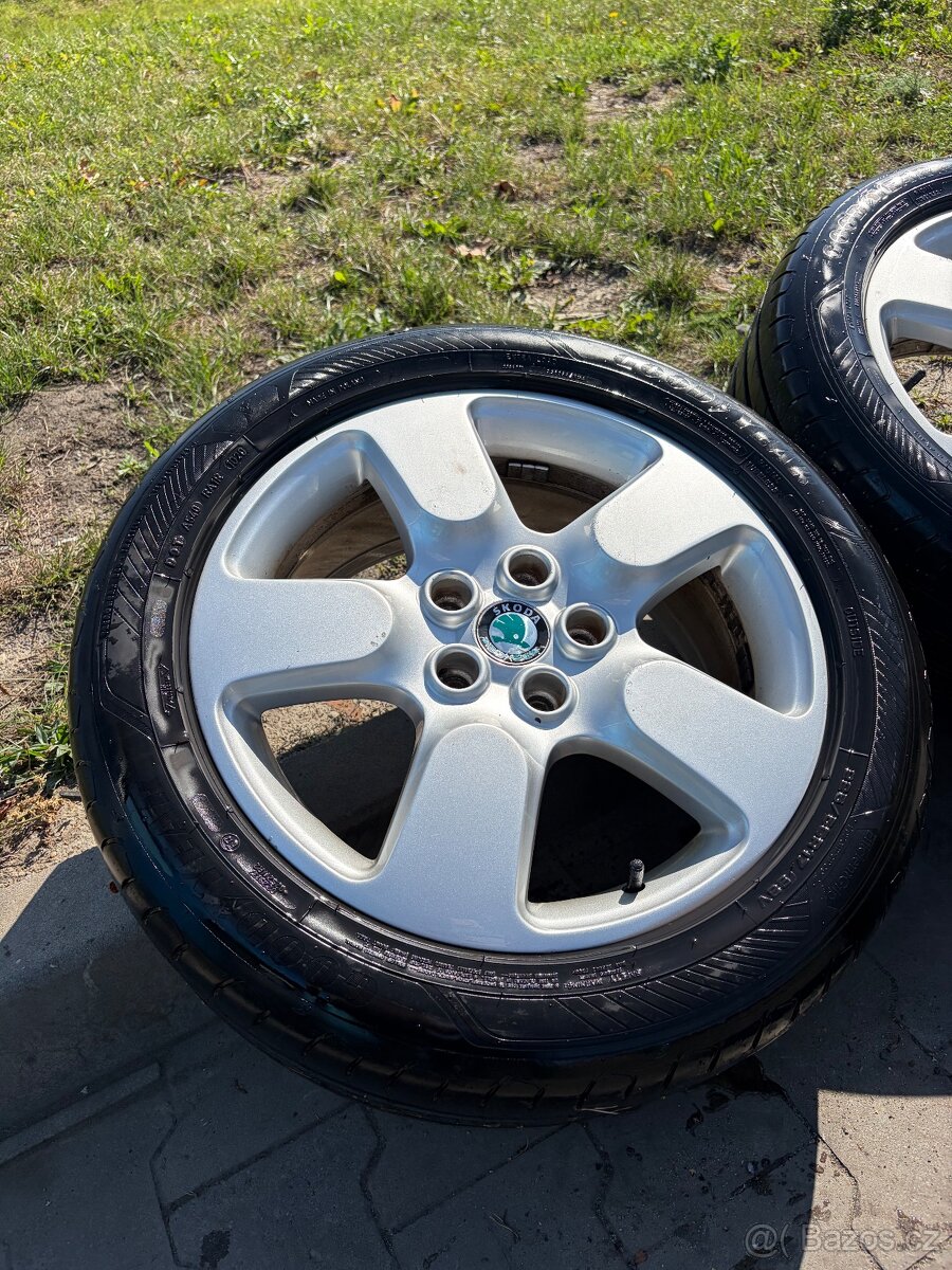 Originál Škoda kola 5X112 R17 - 2