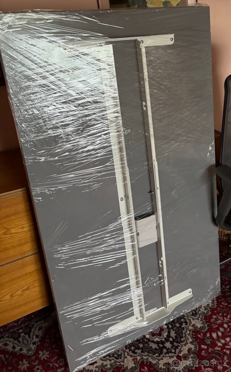 Ikea RODULF Polohovací stůl, elektrický/seda 160x80cm - 2