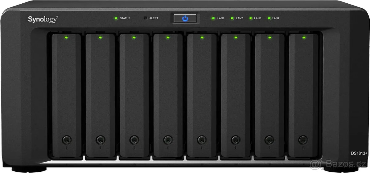 NAS Synology DS1813+ – 8× 3TB WD Red (24 TB, rozšiřitelné až - 2