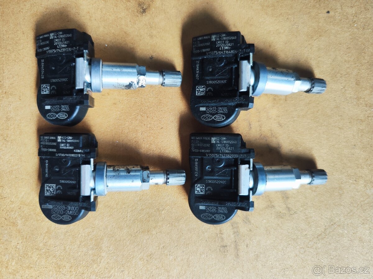 SNÍMAČE TLAKU / TPMS = HYUNDAI s kovovými věntilmi - 2
