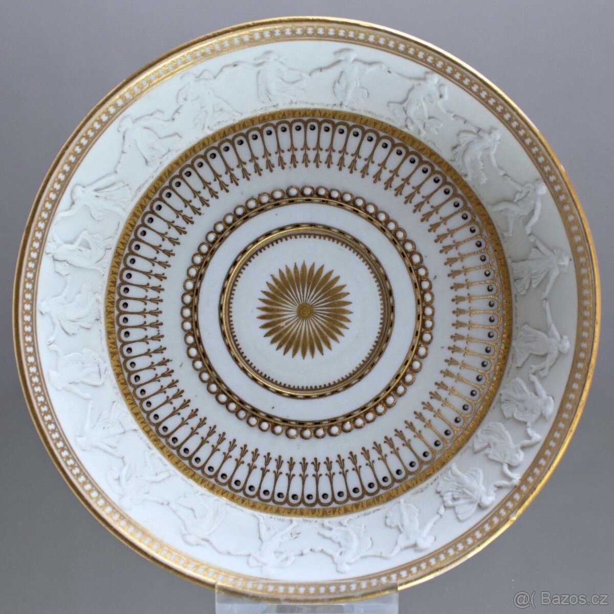 Míšeňský, kolem roku 1800, vzácný hrnek s reliéfem z Wedgwoo - 2