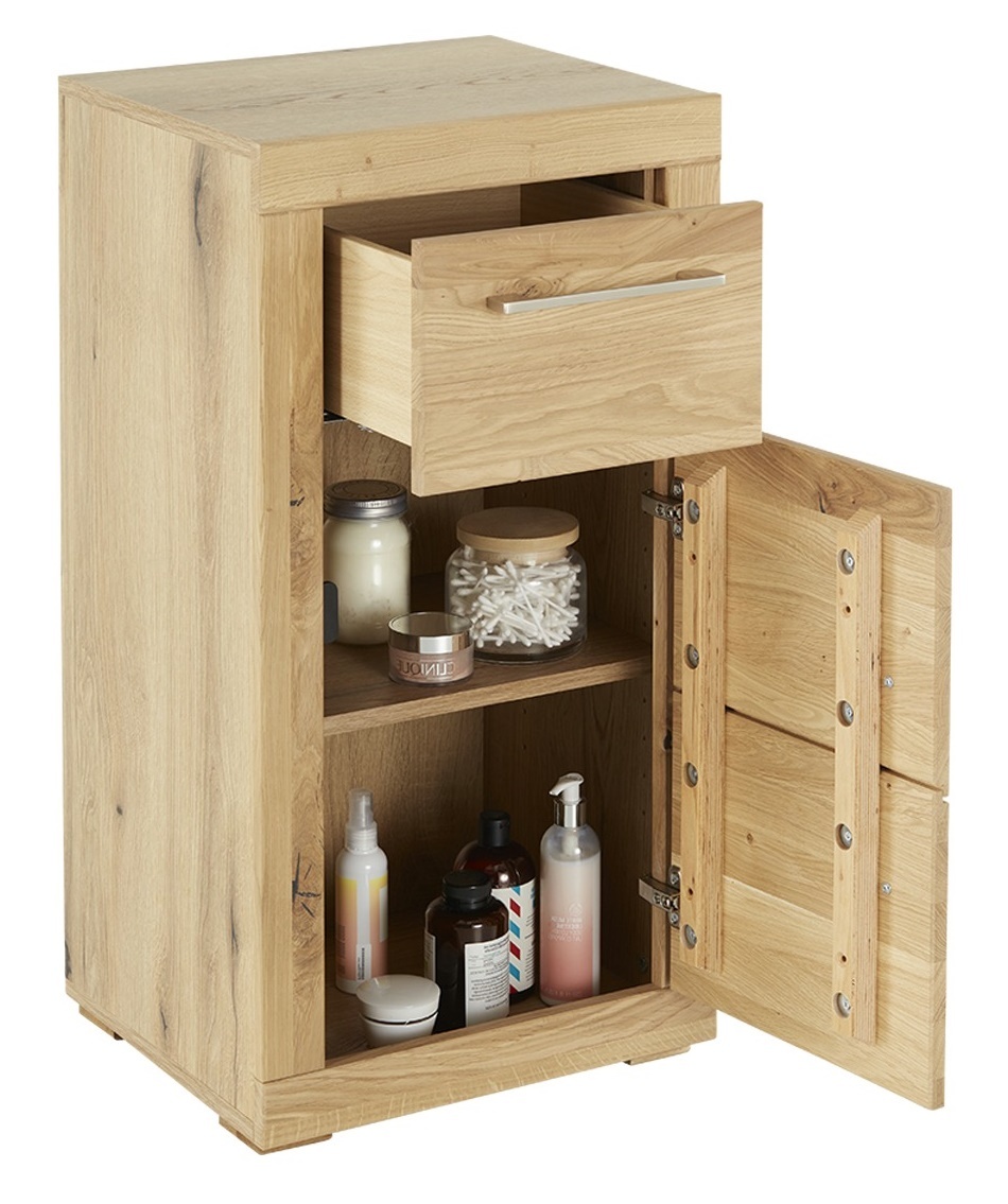 Skříňka do koupelny se šuplíkem z masivu DUB MASIV - 2