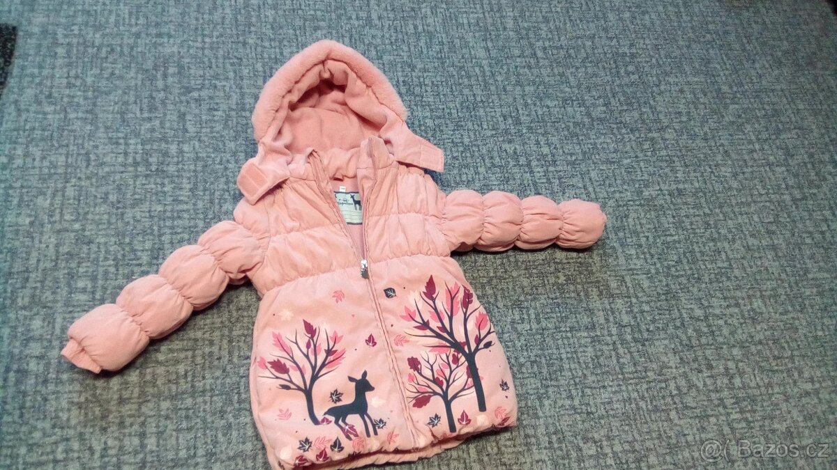 Zimní teplá bundička-kabátek vel.110 - 2