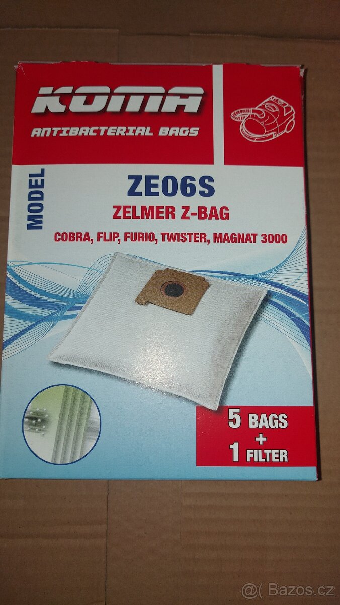 Prodám nerozbalené balení sáčků Zelmer, Sencor atd - 2