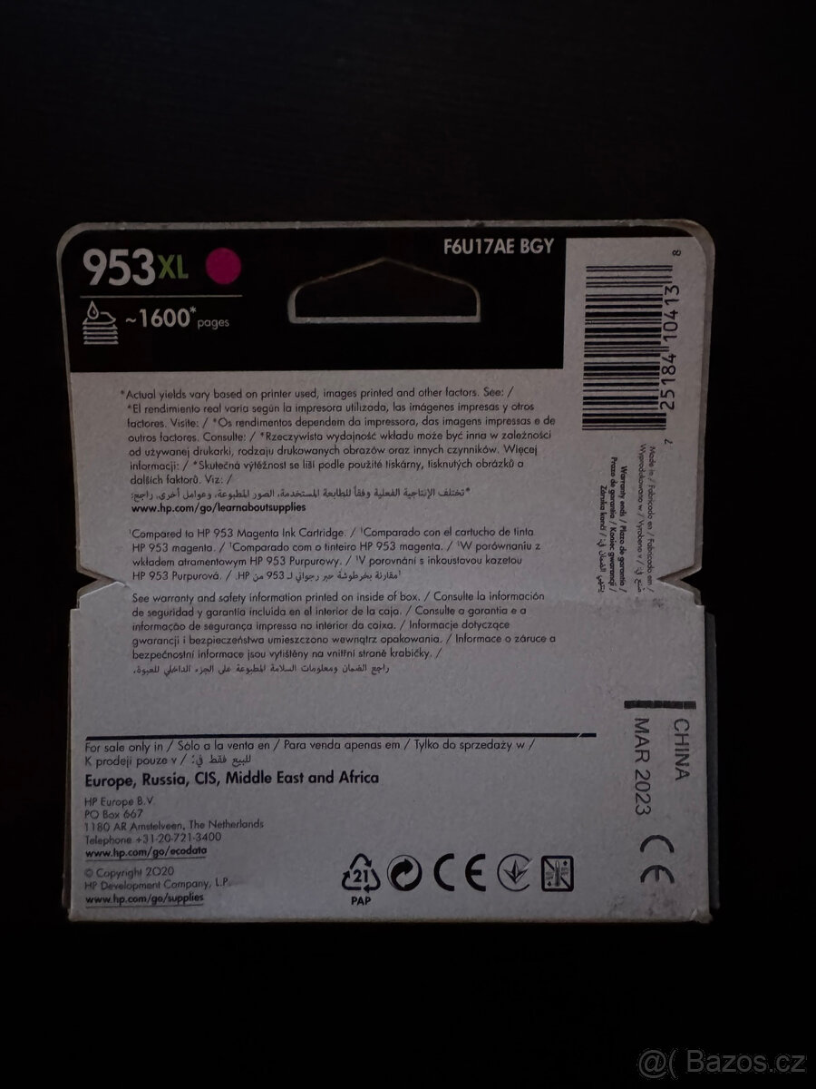 HP 953XL Magenta F6U17AE - 2