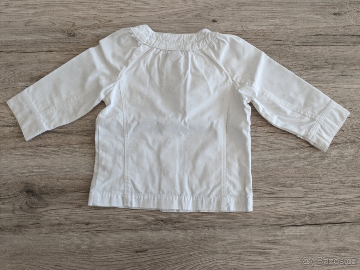 Bílá dívčí bundička vel. 92 - 2