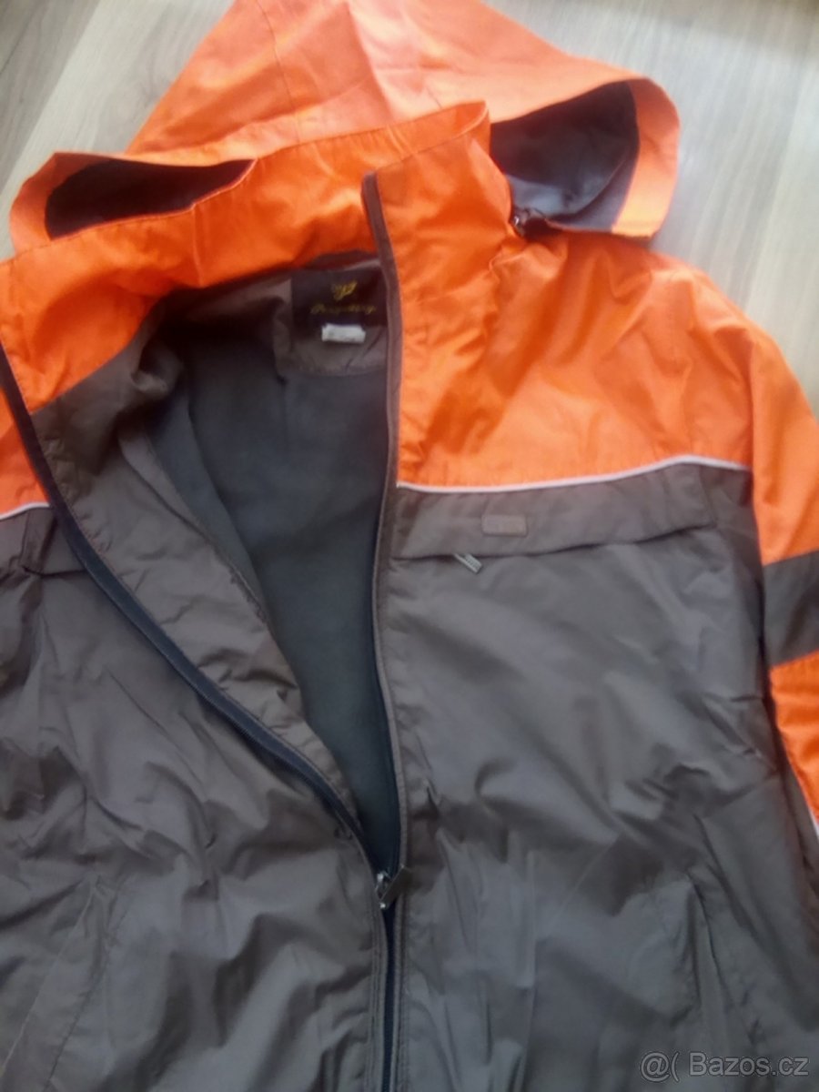 Bunda s odepínací kapucí jaro + podzim vel. 145 - 2