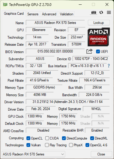 rx570 4gb - 2