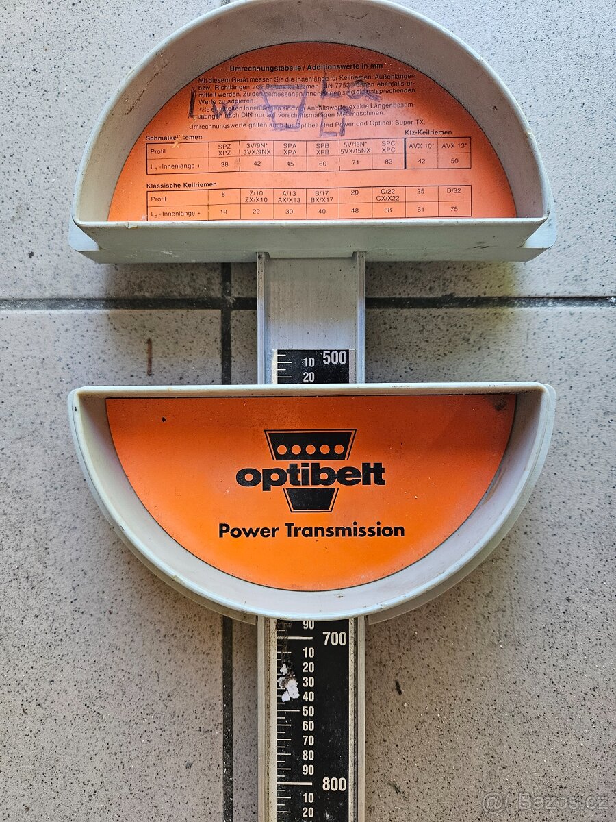 měřitko délky klínových řemenů OPTIBELT - 2