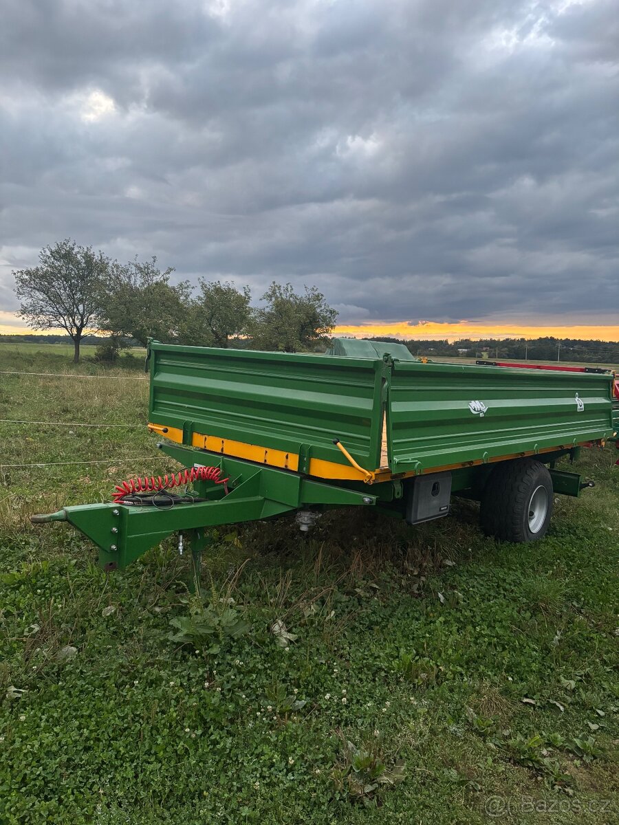 Návěs 5t, třístranný sklápěč, vlečka 5t - 2