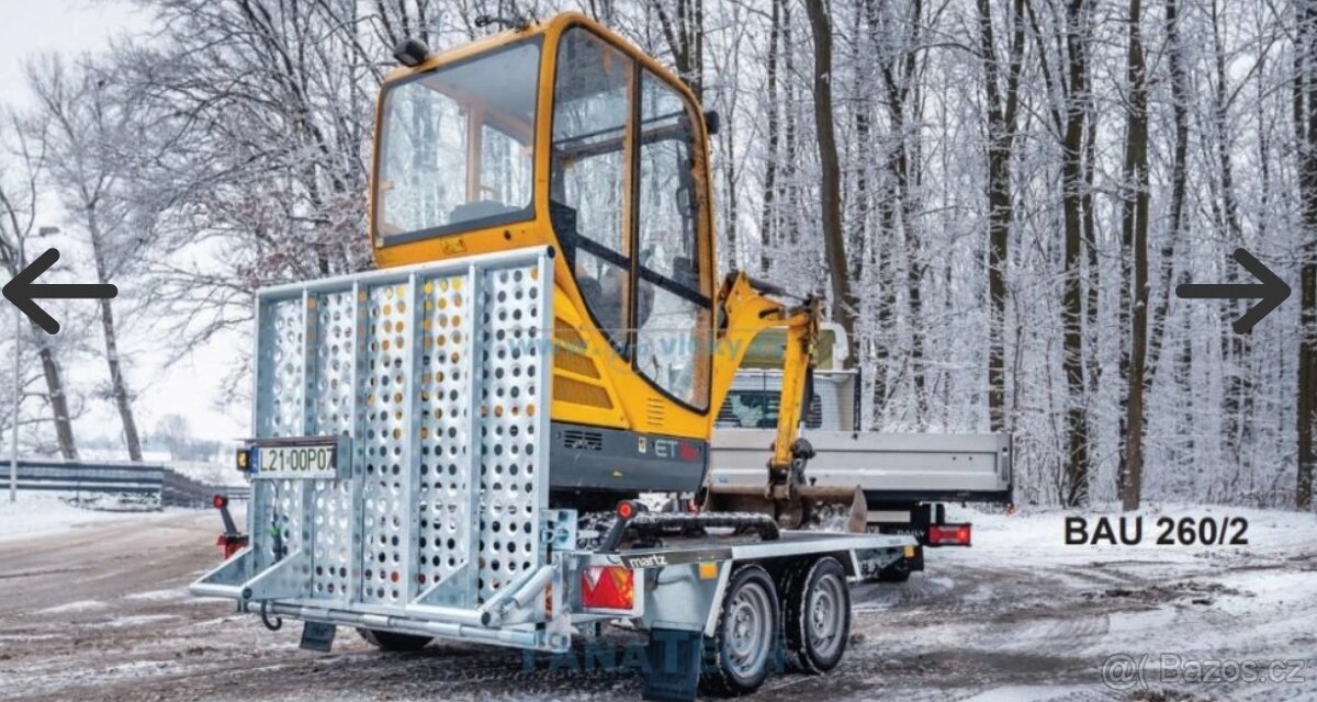 Pronájem vozíku na stavební stroje, stavební technika - 2