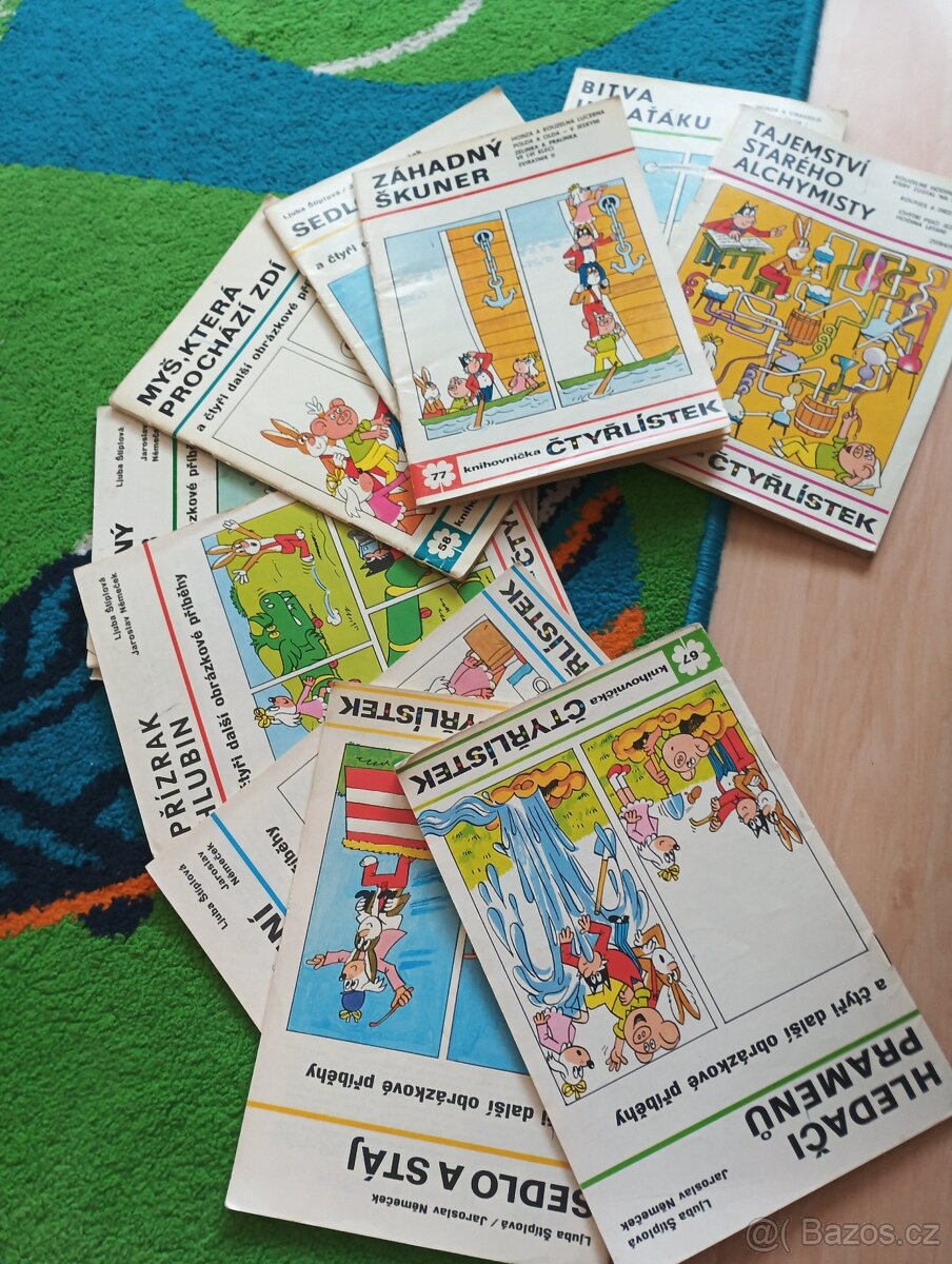 Čtyřlístek – 10 ks ze 70. let - 2