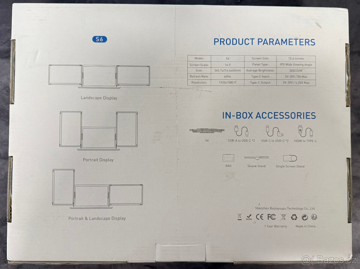 NGTeco 15.6" FHD Triple Screen Laptop Extender – Plug&Play - 2