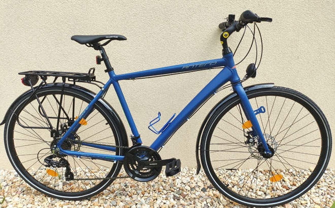 Pánské silniční trekingové kolo ALUMINIUM rám + světla - 2