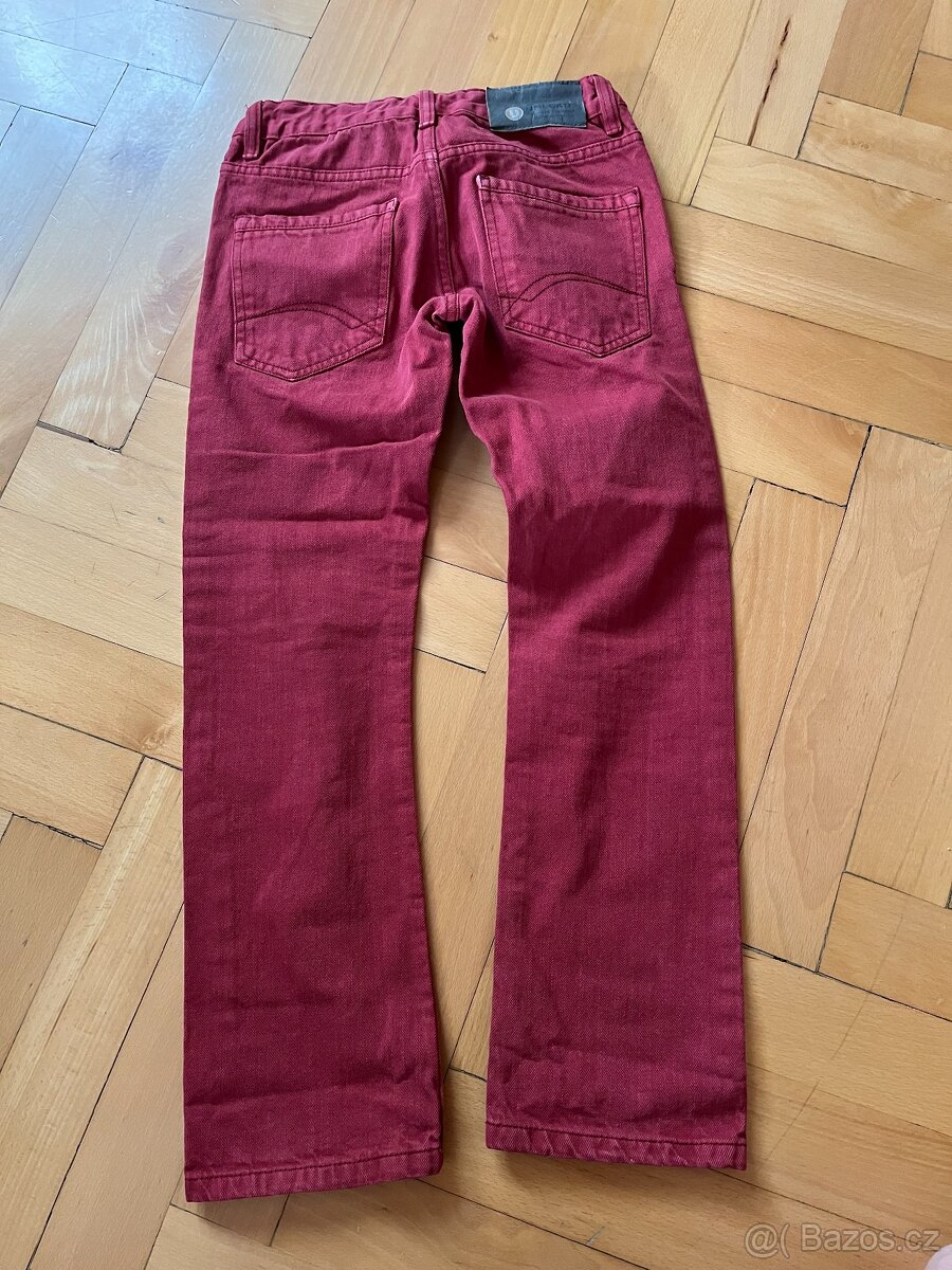 vínové džíny vel. 140 - 2