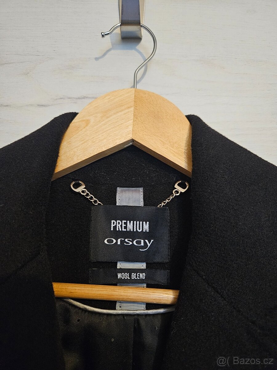 Vlněný kabát černý Orsay - 2