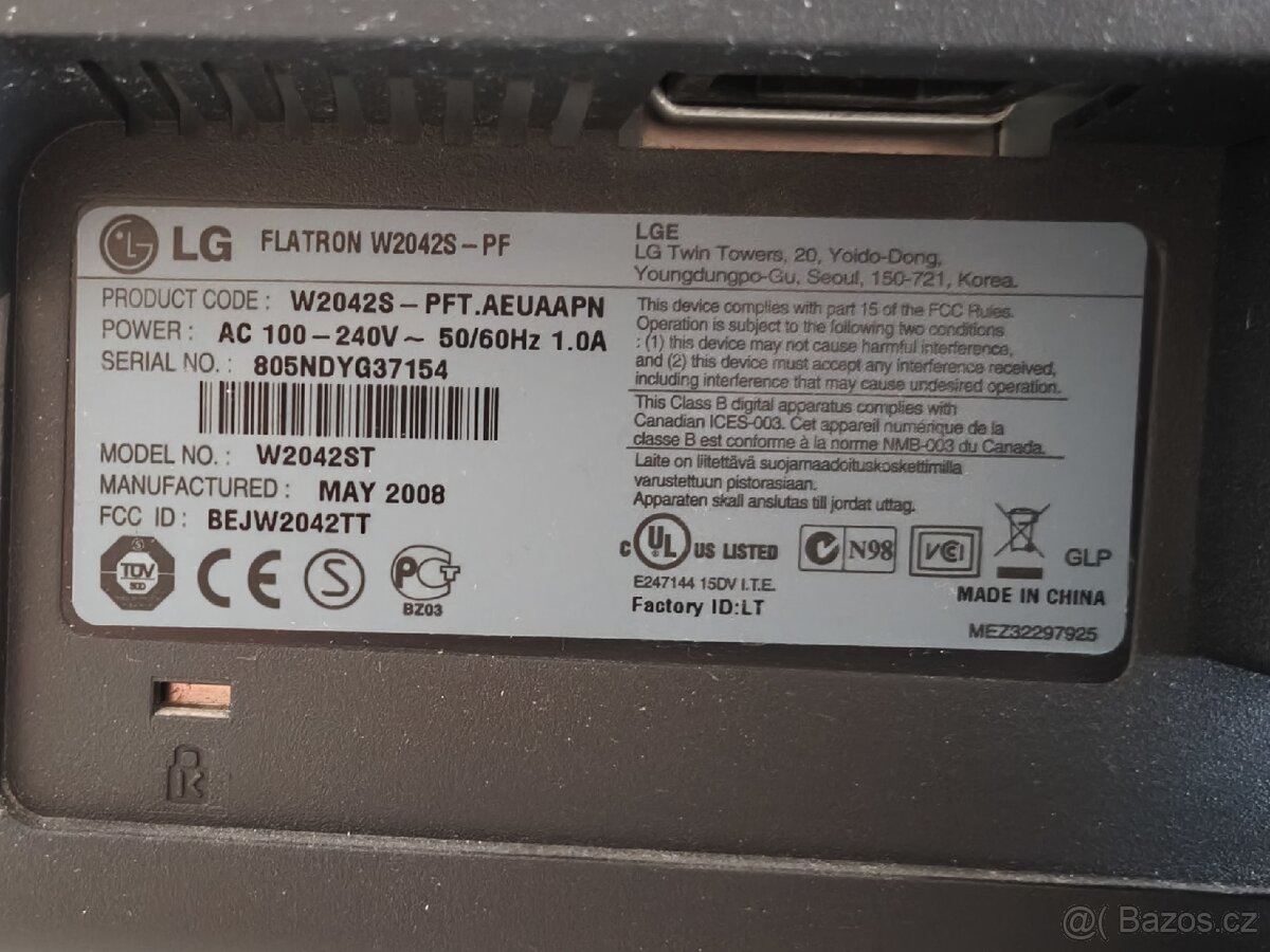 Monitor LG Flatron W2042S - 2