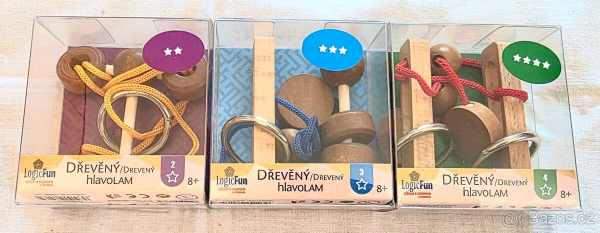 Sada dřevěných hlavolamů - 2