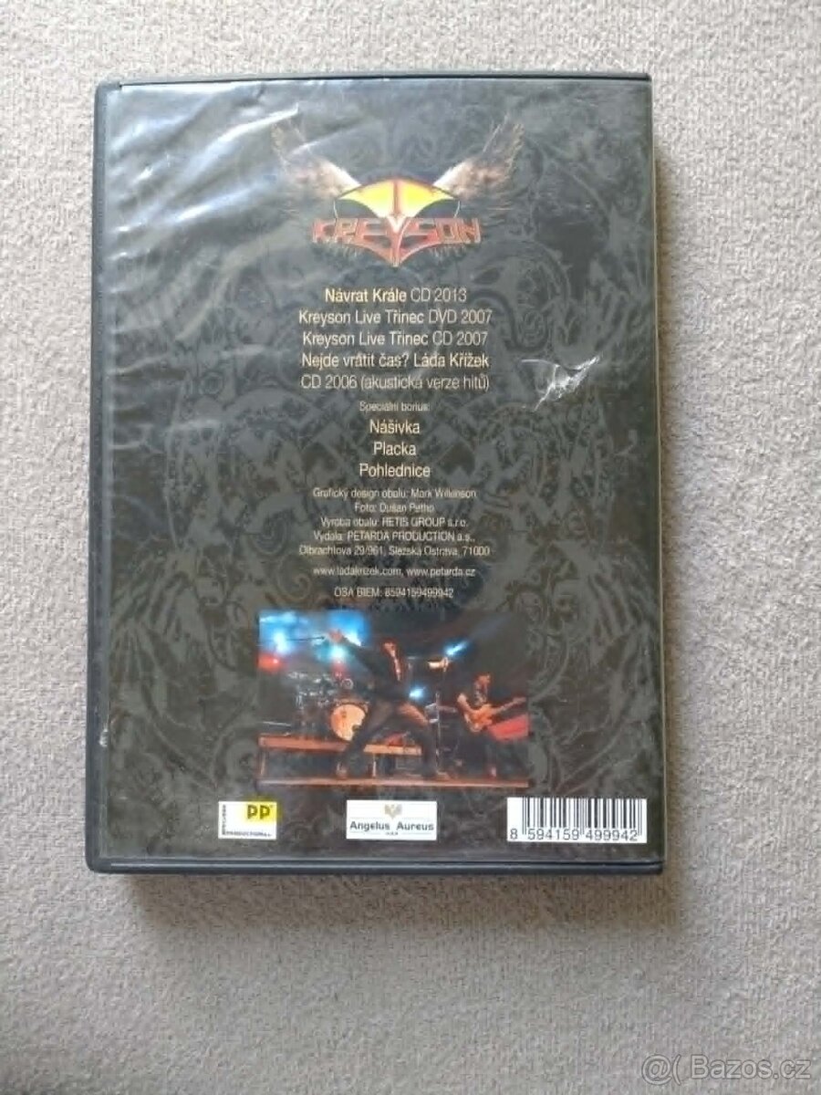 DVD a CD KREYSON NÁVRAT KRÁLE LIMITED - 2