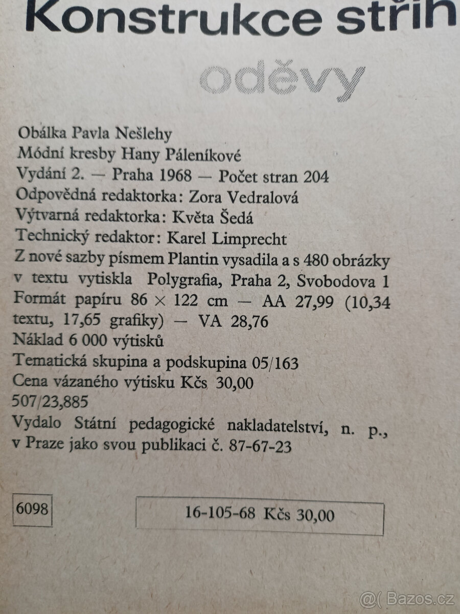 Konstrukce střihů oděvy - 2