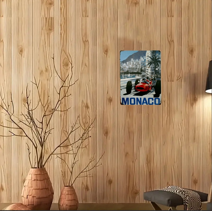 Kovová cedule Monaco - formule - 2