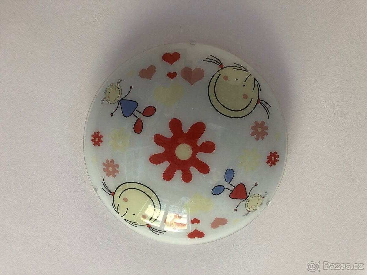 Dětský lustr, kulatý, sklo, k dispozici 2ks - 2