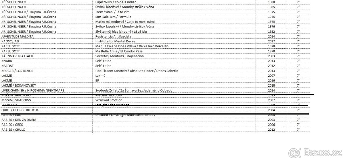 vinylové desky - mix žánrů-punk /metal /rock /mluvené slovo - 2