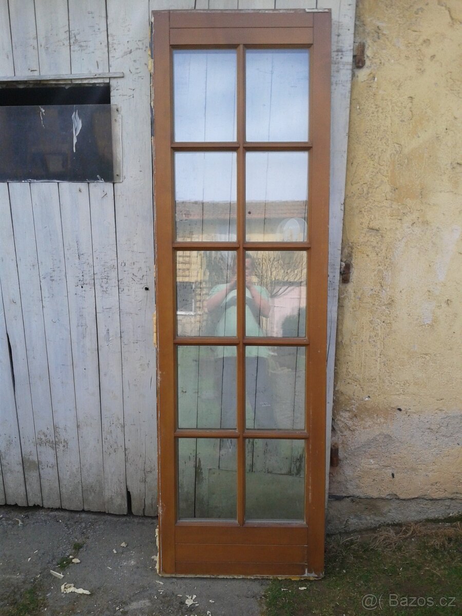 Dřevěné modřínové okno fixní 69 x 229 cm - 2