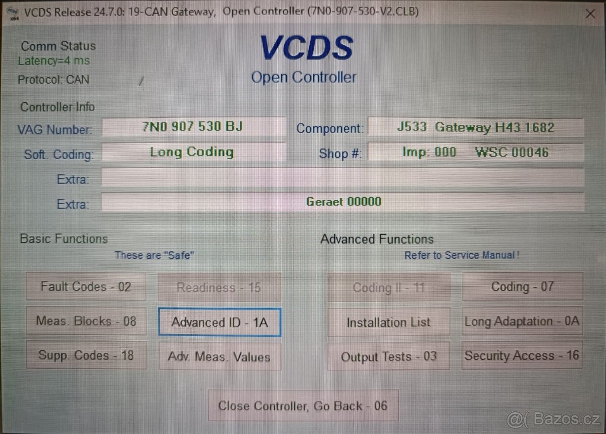 Gateway 7N0907530BJ S1682 Nevybíjí baterii - 2