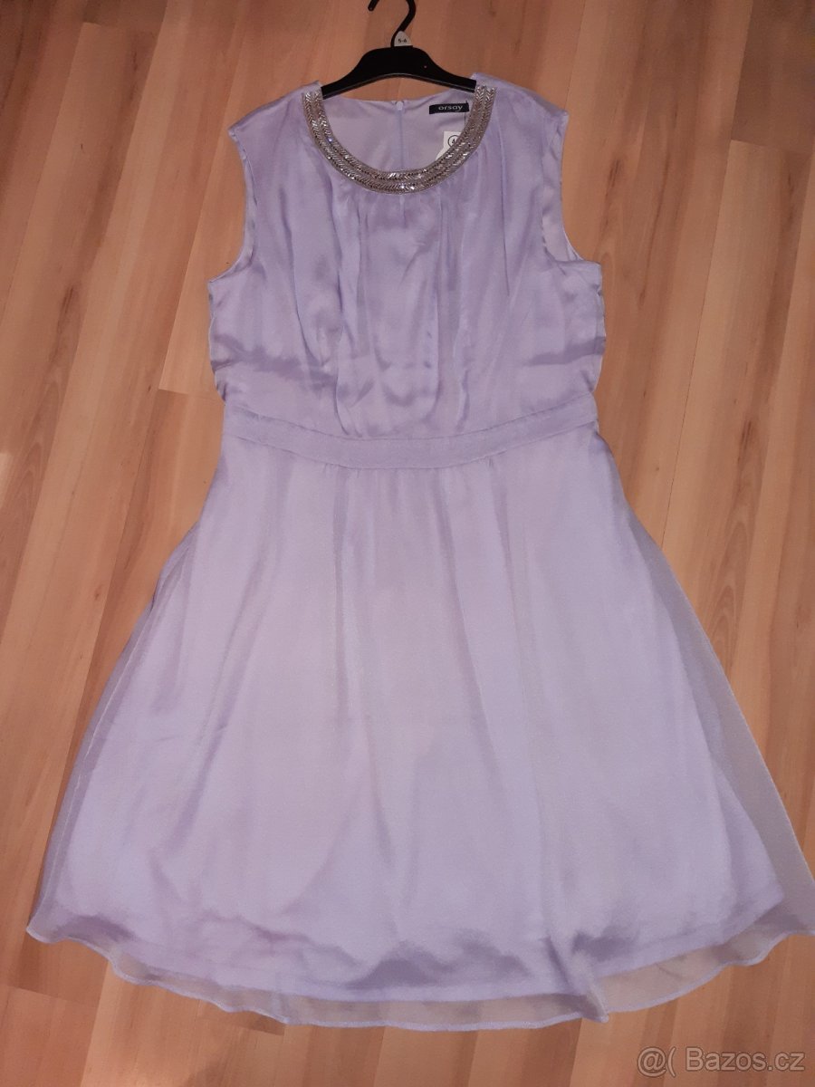 Vel.44 Společenské šaty v lila barvě - Nové zn. ORSAY - 2