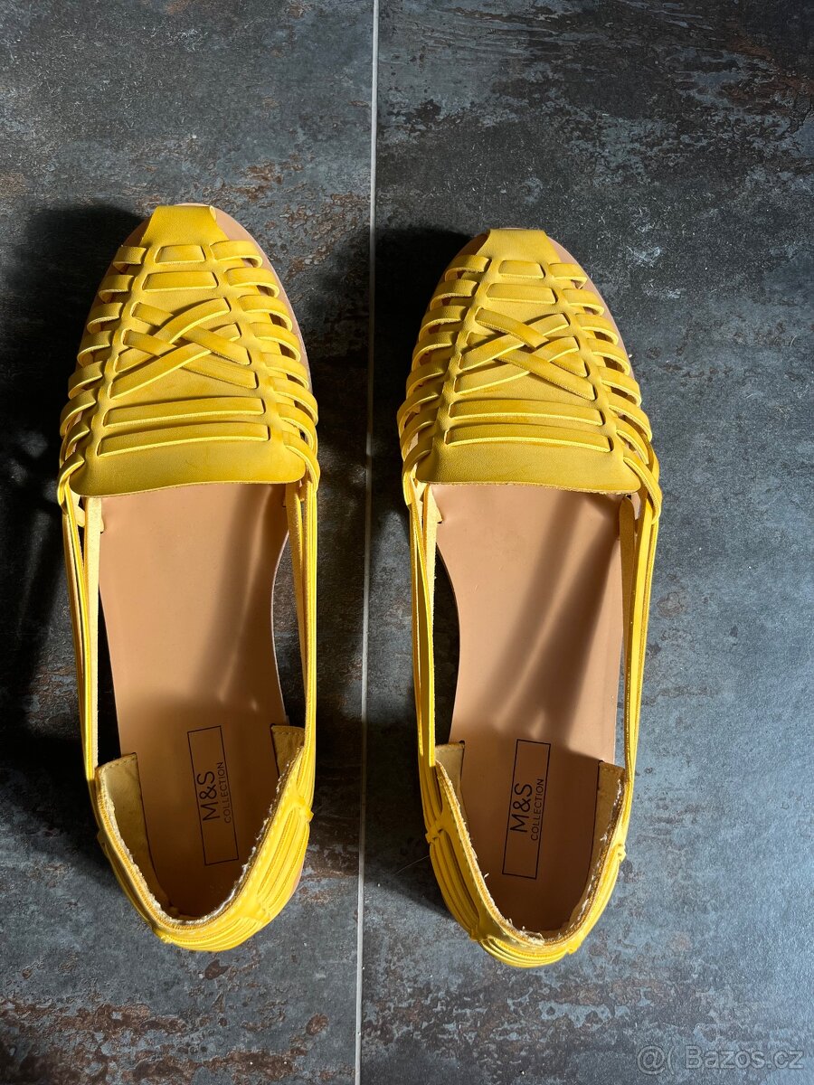 Damske sandalky zlute, vel. 8 - 2