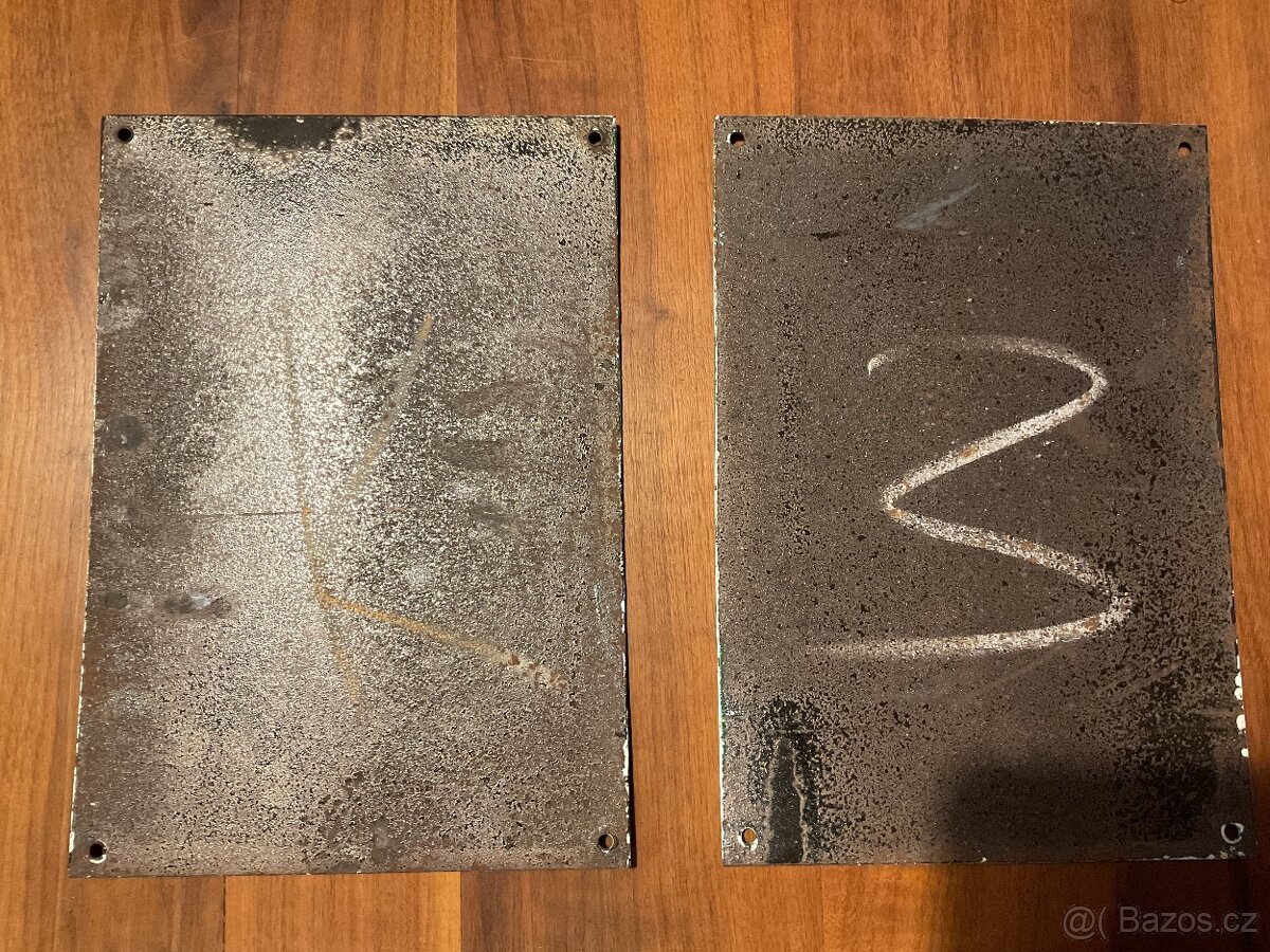 Smaltovaná cedule - 2