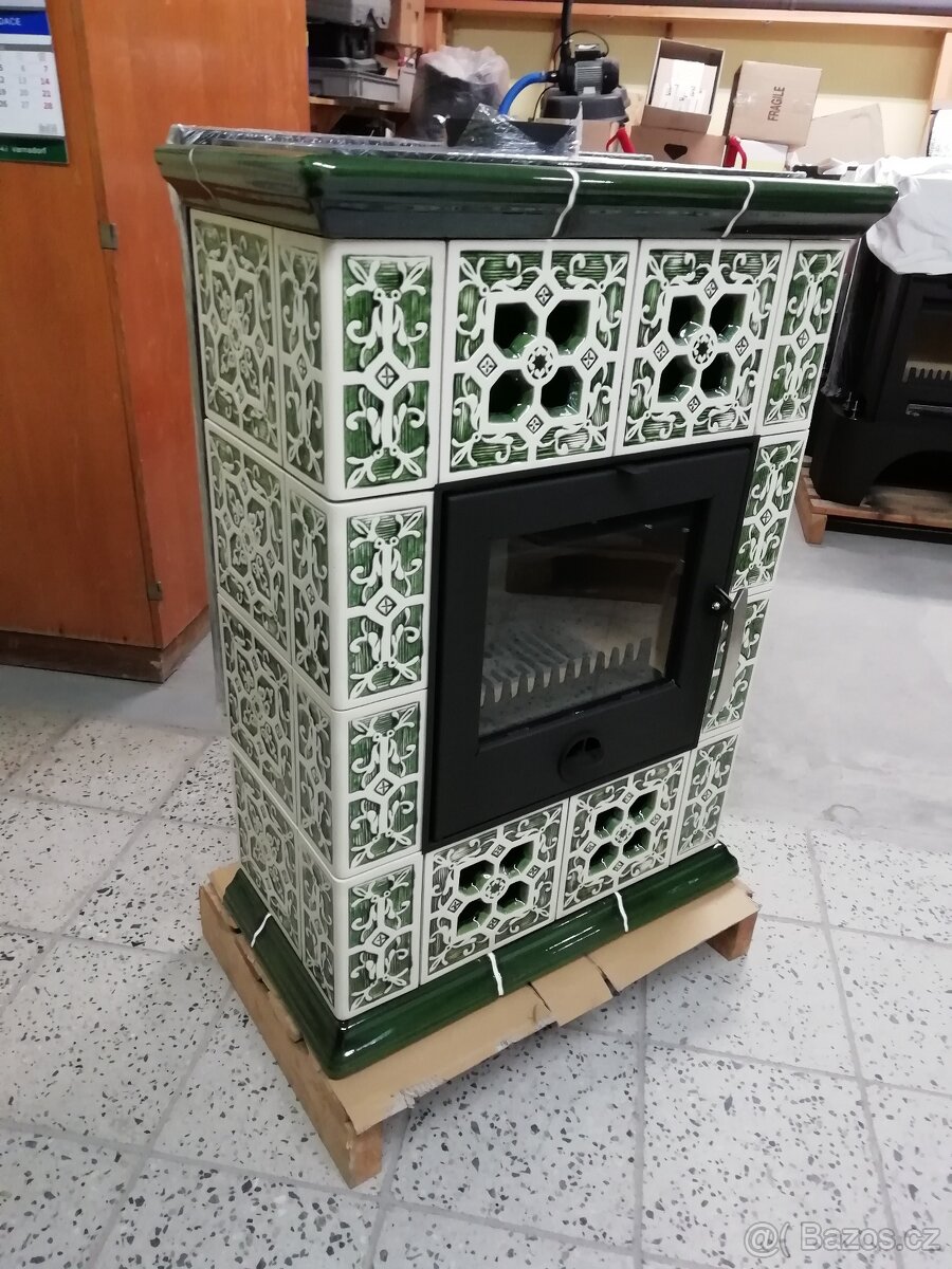 Kachlová krbová kamna Jasmína - 9 kW - 2