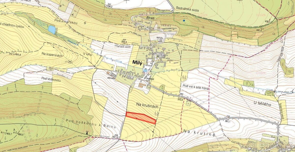 Zemědělská půda, prodej, Milý, Rakovník - 2