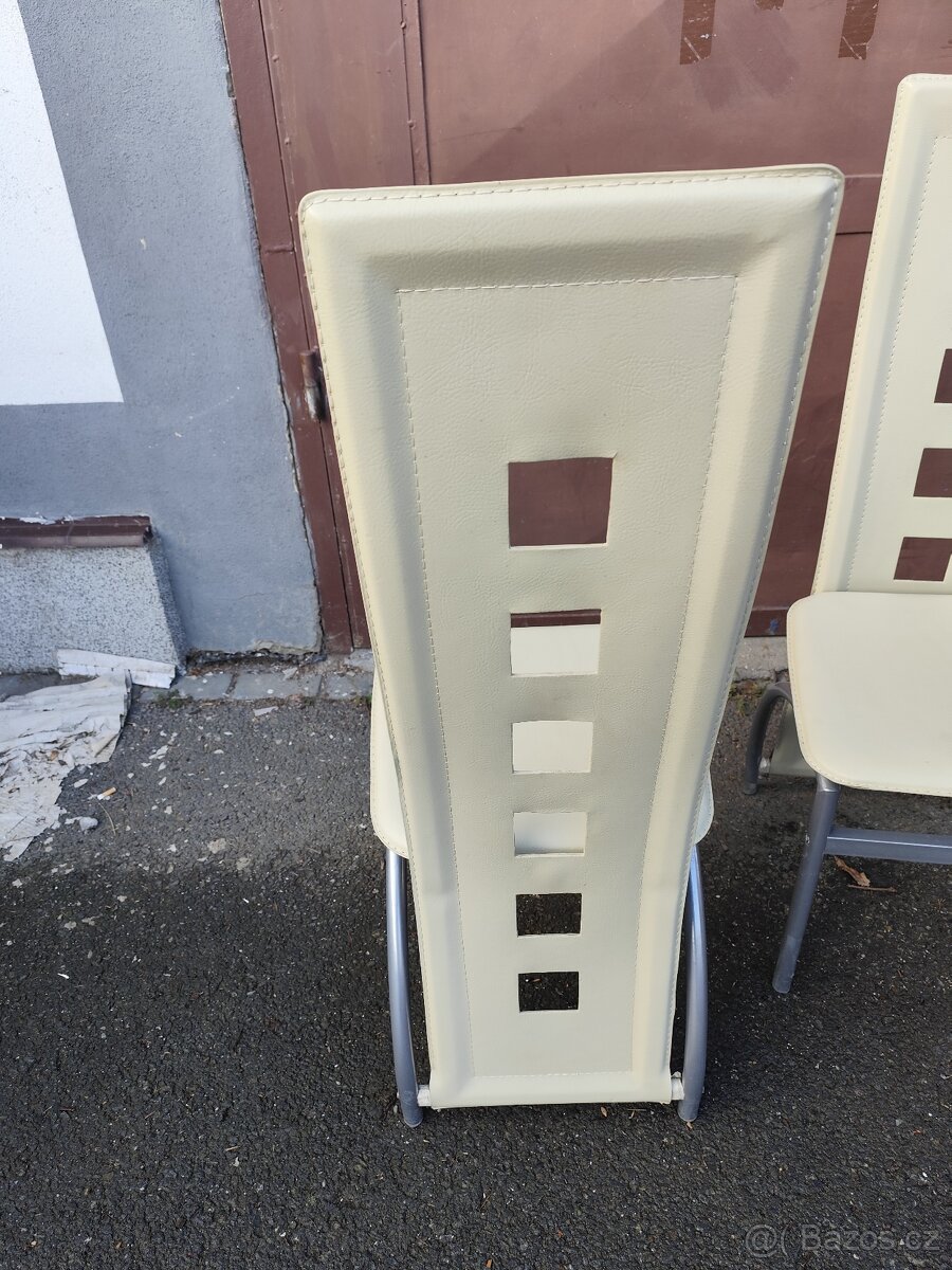 Jídelní židle vysoké opěradlo - 2