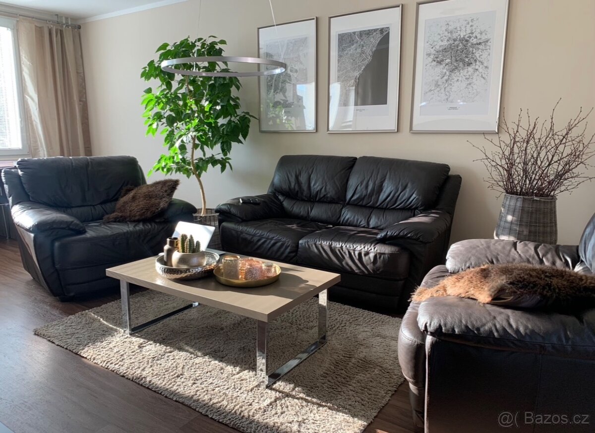 Kožený gauč + 2 křesla - 2