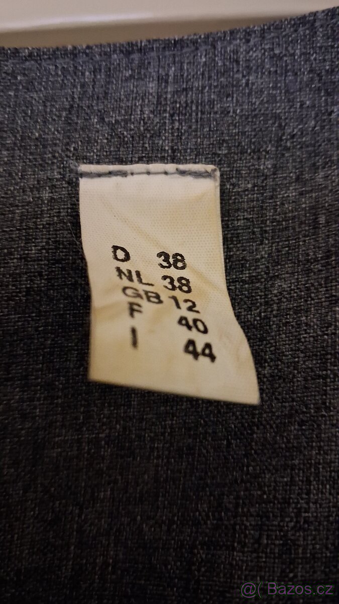 Dámské šedé společenské šaty - 2