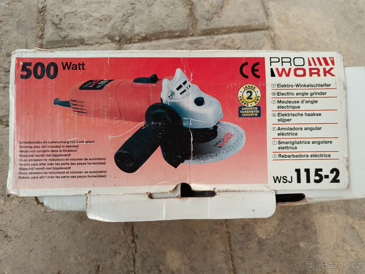 Úhlová bruska ProWork WSJ 115-2 - 2