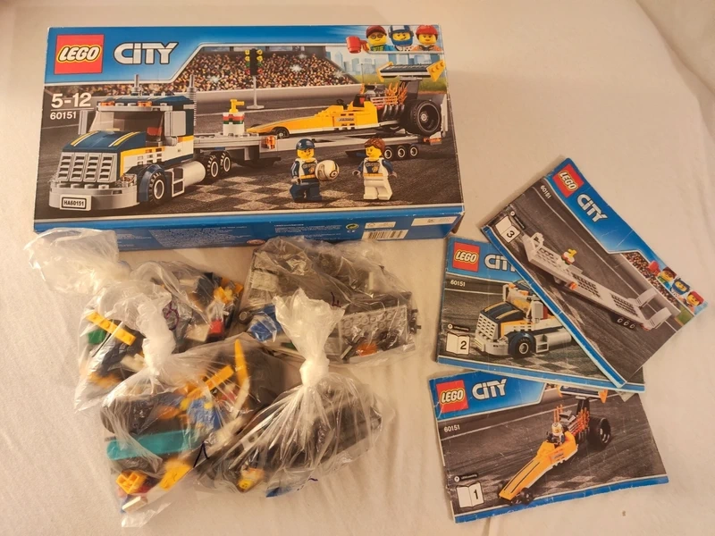 Lego city 60151 Transportér dragsteru - 2