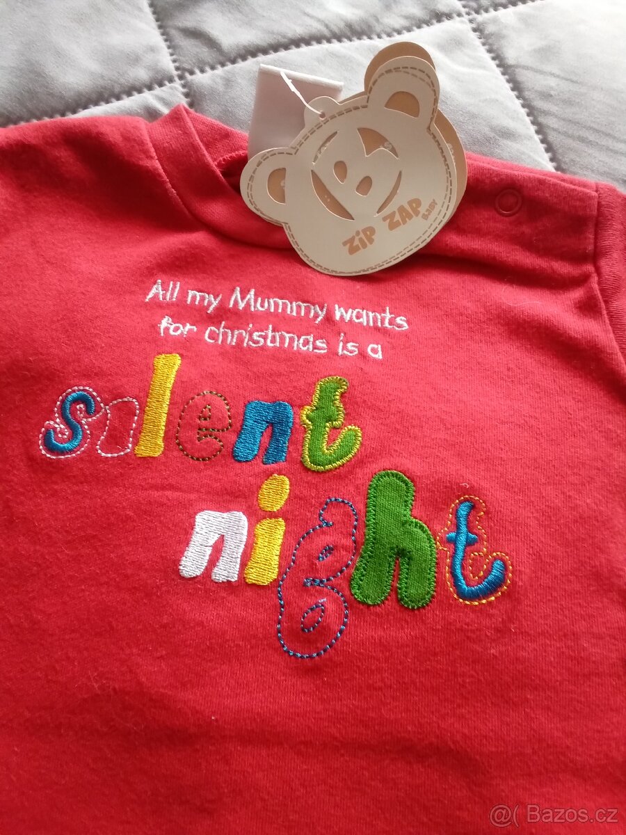 Vánoční tričko vel.62 - 2