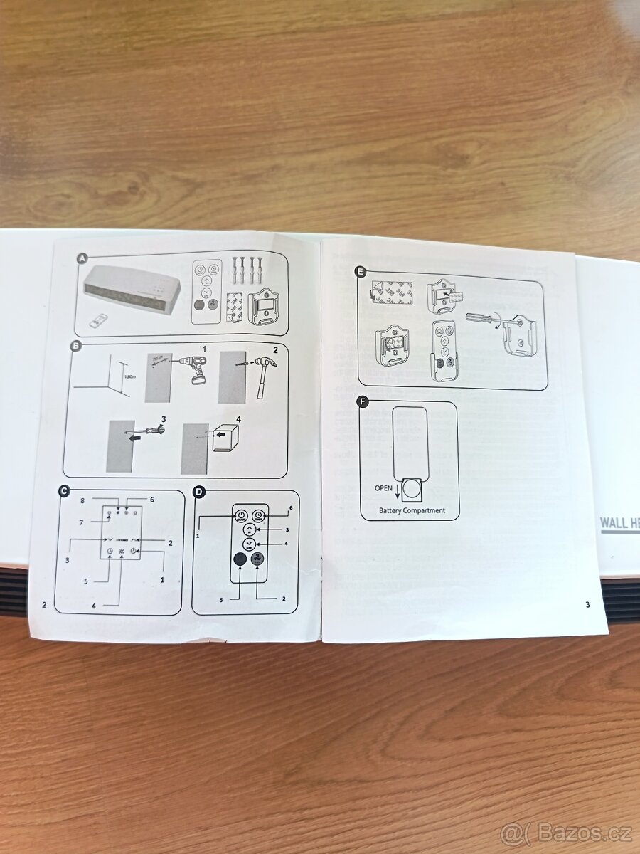 Nástěnný topný ventilátor - 2