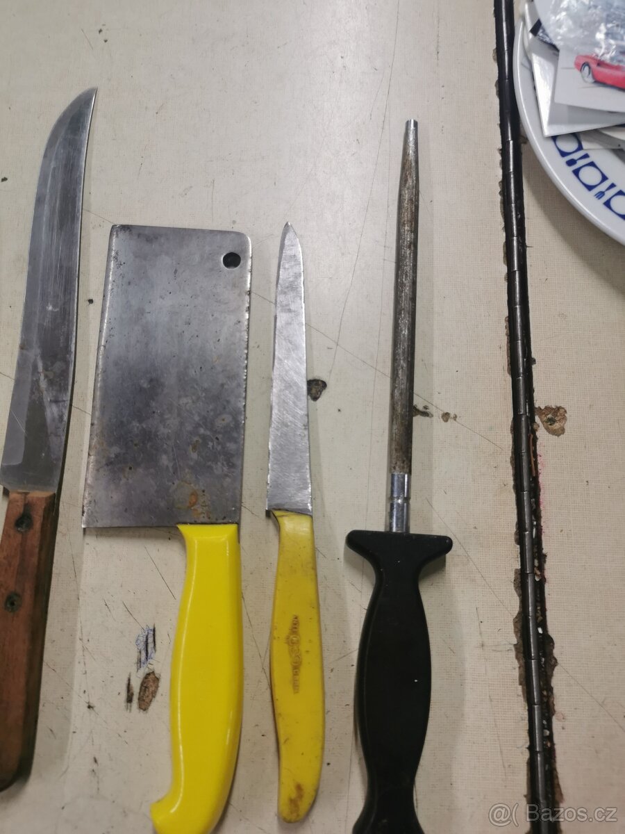 Staré řeznícke nože. - 2