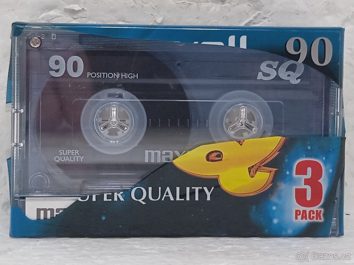 3x MAXELL SQ-90 Retro Audiokazeta - 2