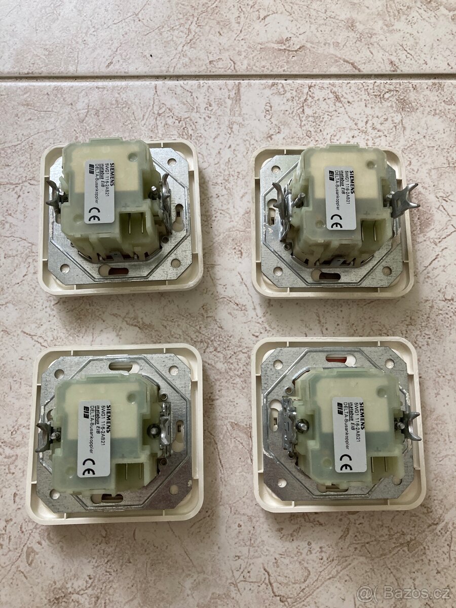 Prodám čtyři KNX tlačítkové ovladače Siemens 5WG1 116-2AB21 - 2