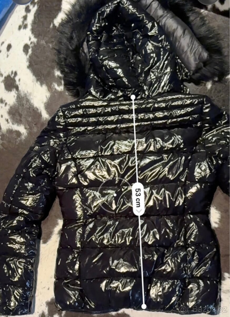 Lesklá prošívaná bunda - 2