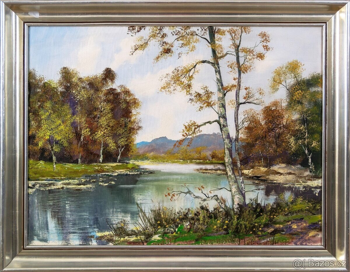 Řeka, Fellner, 930×730 mm - 2